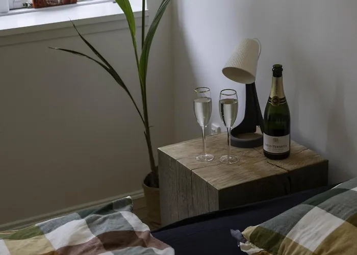 בית אירוח Hyggelig Byhus I Stueplan Med Solrig Gardhave *